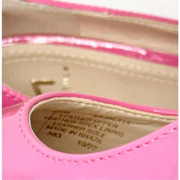Marc Fisher Pumps Size 5.5 Zala in Barbie Pink Patent Leather Pointed Toe Heels - Picture 9 of 10